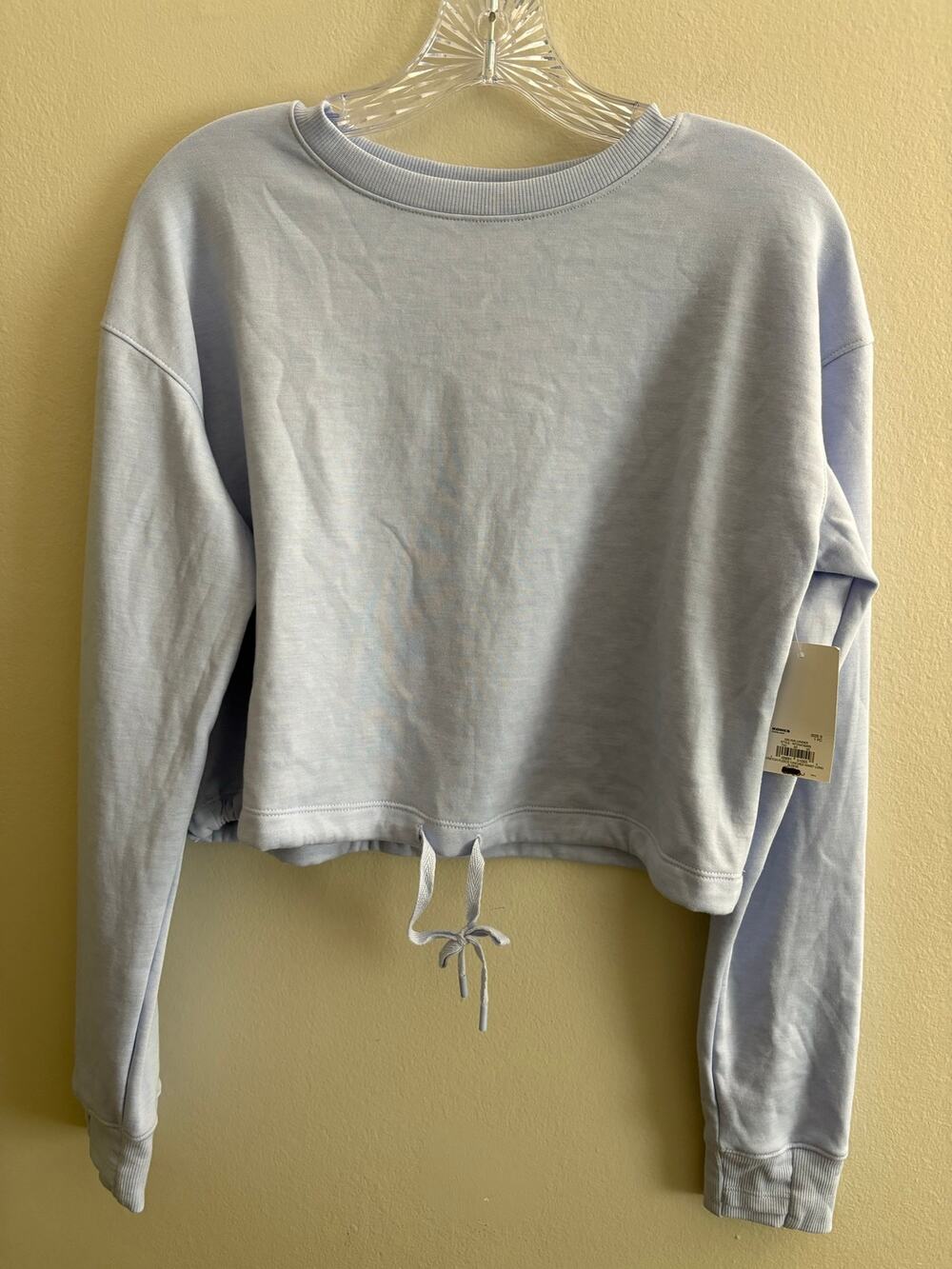 Tek Gear women's cropped pullover sweatshirt Size S NWT